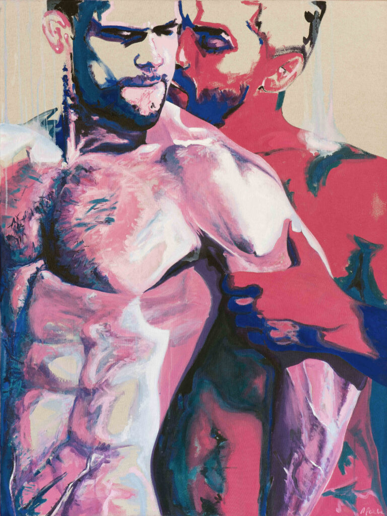 Loïg et le frère, 120x90 cm, 2023