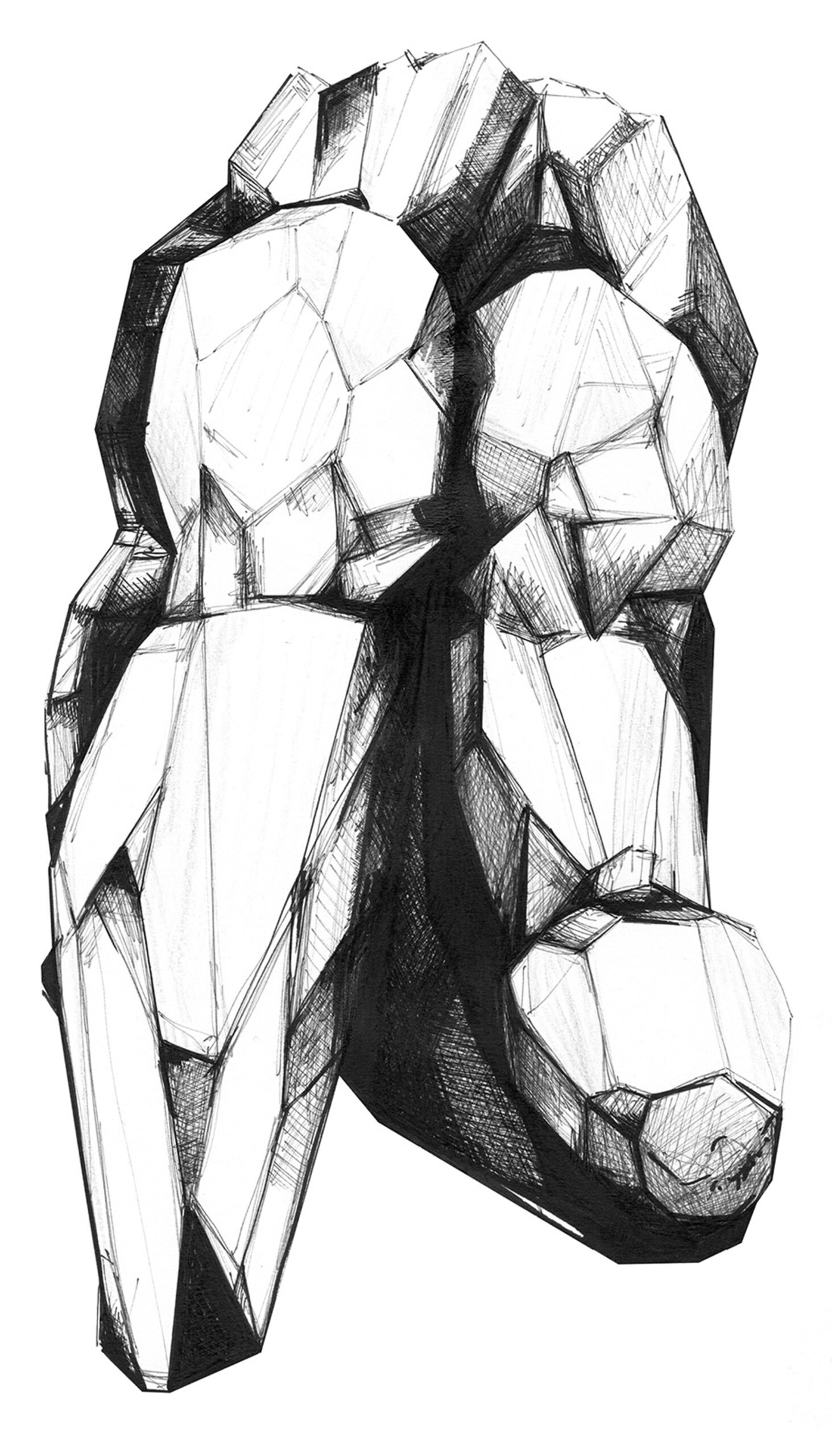 La Danse Métamorphes Sculpture monumentale croquis de recherche